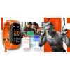 Smartwatch GIEWONT czarno pomarańczowy elegancki do noszenia