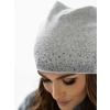 Czapka beanie PETERSON damska z efektownym wzorem ciepła