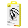 Kabel Baseus Pudding Series USB-C - USB-C 100W 1,2m - czarny