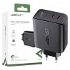 Acefast ładowarka sieciowa 2x USB Typ C 40W, PPS, PD, QC 3.0, AFC, FCP czarny (A9 black)