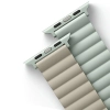 UNIQ pasek Revix Apple Watch Series1/2/3/4/5/6/7/8/9/SE/SE2 38/40/41mm. Reversible Magnetic zielony-beżowy/sage-beige
