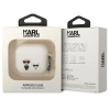 Karl Lagerfeld KLACA3SILKCW AirPods 3cover biały/white Silicone Karl & Choupette