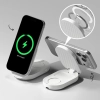 RINGKE 3IN1 MAGNETIC MAGSAFE WIRELESS FOLDING CHARGER 25W QI2.2 WHITE