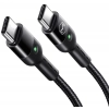MCDODO KABEL USB-C SPIRALNY SPRĘŻYNOWY SZYBKIE ŁADOWANIE USB TYP C LED 2M