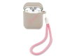 Guess GUACA2LSVSGP AirPods 1/2 cover szaro różowy/grey pink Silicone Vintage