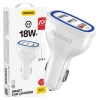 Dudao ładowarka samochodowa szybkie ładowanie Quick Charge 3.0 QC3.0 2.4A 18W 3x USB biały (R7S white)