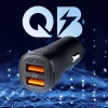 SPIGEN ESSENTIAL EV302 2-PORT CAR CHARGER 30W BLACK