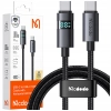 MCDODO KABEL Z WYŚWIETLACZEM USB-C SZYBKIE ŁADOWANIE USB TYP C 5A 100W 1M