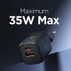 SPIGEN ESSENTIAL EE352EU 2-PORT NETWORK CHARGER 35W BLACK