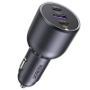 Ładowarka Ugreen EC705 samochodowa 130W 2x USB-C 1x USB-A - szara
