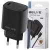 Beline Ład. siec. 1x USB-C 20W + kabellightning czarna /black PD 3.0  BLNCB20L