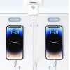 USAMS Ład. siec. 2xUSB-C T54 GaN 40W(only head) PD Fast Charging biały/white CC172TC02 (US-CC172)