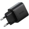 Ładowarka sieciowa Bazic Goport Velox    Kit 1xUSB-C 1xUSB-A GaN 35W z kablem plecionym czarny