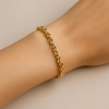Elegancka złota bransoletka ROLO 585 do codziennego noszenia