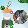 Butelka na wodę szklana motywacyjna szczelna bidon osłona Peterson 960 ml