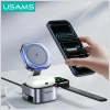 Ładowarka indukcyjna 3w1 Usams CD257 Qi2 tarnish