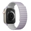 UNIQ pasek Revix Apple Watch Series1/2/3/4/5/6/7/8/9/SE/SE2 38/40/41mm. Reversible Magnetic lilak-biały/lilac-white