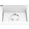 Pierścionek zaręczynowy z diamentem 0.15ct elegancki