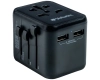 Verbatim Adapter podróżny EU/UK/US2xUSB-A UTA-01 czarny/black 49543