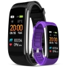 Smartwatch GIEWONT czarno fioletowy z 2 wymiennymi paskami