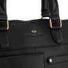 Torba męska skórzana na laptopa czarna PETERSON elegancka torba biznesowa A4 na ramię