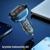 USAMS Ład. sam. 2xUSB+1xUSB-C 125WFast Charge transparent blue CC158CC02 (US-CC158)