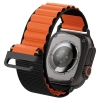Pasek Pasek Spigen WBF1 na Apple Watch 44 / 45 / 46 / 49 mm - czarno-pomarańczowy