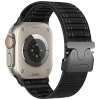 Pasek Beline Woven Nylon Diagonal Style  Parachute do Apple Watch 42/44/45/49mm czarny