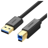 Kabel USB 3.0 A-B UGREEN US210 do drukarki, 1m (czarny)