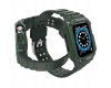 Protect Strap Band opaska z etui do Apple Watch 7 / 6 / 5 / 4 / 3 / 2 / SE (45 / 44 / 42mm) obudowa pancerny pokrowiec na zegarek zielony