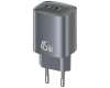 Ładowarka sieciowa USAMS CC305 T66 45W   GaN 2xUSB-C tarnish
