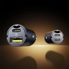 Ładowarka samochodowa Baseus Tiny Star 30W USB-A USB-C - czarna