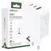 Acefast szybka ładowarka sieciowa GaN (2x USB-C / USB-A) PPS / PD / QC4+ 65W biała (A41)