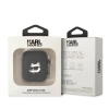 Karl Lagerfeld KLA2RUNCHK AirPods 1/2cover czarny/black Silicone Choupette Head 3D