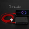 Kabel SBS TECABLETISSUETCCR USB-C - USB-C 1,5m 60 W w oplocie - czerwony