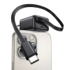 USAMS Ład. siec. 1xUSB-C ze zwijanymkablem USB-C Retractable PD+QC 20W Gan Fast Charging czarny/black YC Series CC233TC01 (US-CC233)