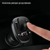 USAMS Zestaw głośnomówiący C21z transmiterem FM, Bluetooth 5.0, MP3, 2xUSB 3,4A czarny/black CC115GC01 (US-CC115)