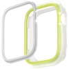 UNIQ etui Moduo Apple Watch Series 4/5/6/7/8/9/SE/SE2 44/45mm limonka-biały/lime-white