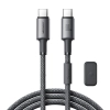 Kabel USB-C - USB-C Joyroom S-A50, 60W, 1,2m szary