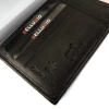 Skórzane etui z systemem RFID - czekoladowy brąz
