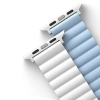UNIQ pasek Revix Apple Watch Series1/2/3/4/5/6/7/8/9/SE/SE2/Ultra/Ultra 2 42/44/45/49mm. Reversible Magnetic biały-niebieski/white-blue