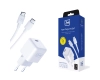 Accessories - 3mk Hyper Charger PD 25W+USB Cable C to C White