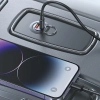 USAMS Ład. sam. 1xUSB+1xUSB-C C38 30WPD Fast Charge z wbudowanym pieścieniem fioletowy/purple CC206CC02 (US-CC206)
