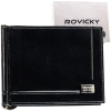 Banknotówka portfel skórzany Rovicky ultra slim cienki banknoty karty RFID