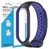 Beline pasek Design Mi Band 7/6/5czarno-niebieski /black-blue