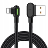 MCDODO KABEL KĄTOWY 90° LIGHTNING DWUSTRONNY DO IPHONE 11 12 13 14 LED 3M