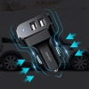USAMS Ład. sam. 2xUSB C13 2,1A 3w1(microUSB/USB-C/lightning) czarny/black NTU35YTSC13TZ