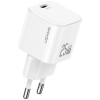 Ładowarka sieciowa USAMS JC Series CC289 25W GaN Mini Fast Charger USB-C biały