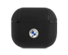 BMW BMA3SSLBK AirPods 3 coverczarny/black Geniune Leather Silver Logo
