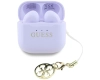 Słuchawki TWS Guess Glossy Effect        Printed Classic Logo & Charm lawendowy